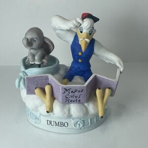 Disney Musical Memories Dumbo Music Box Figurine Tested And Working‎
